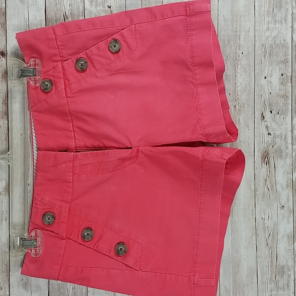 Loft, 0244, Coral orange shorts, size 00 - Picture 1 of 7
